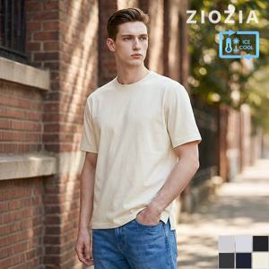 [지오지아] 슬럽 라운드 반팔 티셔츠 (AEE2TR1101)