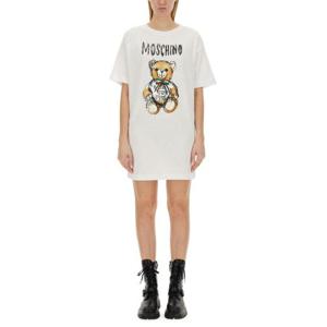 모스키노 미디 원피스 045020 5411001 BIANCO