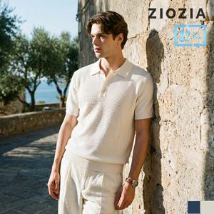 [지오지아] 스카시 조직 니트 카라 니트 (AAE2ET1101)