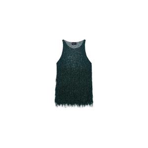 26 SS 조르지오아르마니 크루 넥 민소매 프린지 탑 GW003312AF25439 TP452018137