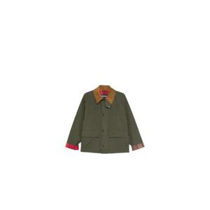 26 SS 바버 코듀로이 칼라 플레이드 재킷 MCA1124SG91 TP452024220