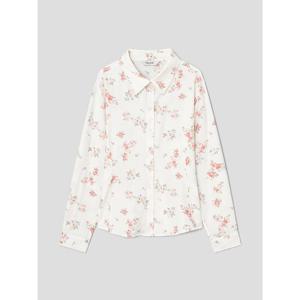 (356364CC30) [에잇세컨즈] 플라워 패턴 셔츠  아이보리