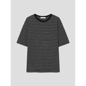 (456342MC25) [에잇세컨즈] 멀티 스트라이프 반소매티  블랙