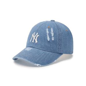 M MLB모자 GQC 3ACPVD34N-50BLL 데미지 워싱 데님 언스트럭쳐 볼캡 뉴욕양키스