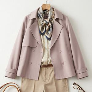 [넬리]에센셜 무드 더블 숏 트렌치_ND1HC003