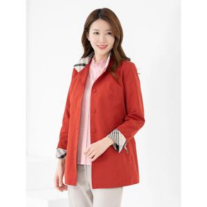 [모슬린]엄마옷 자켓 하프 체크 차이나카라 603FGH067 마담/중년