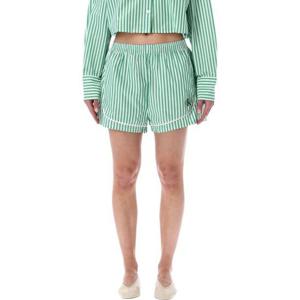 캘빈클라인 숏팬츠 LV00QS7604 4ZF GREEN WHITE STRIPE