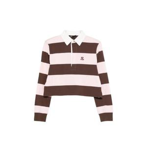 마쥬 스트라이프 크롭 폴로 탑 MFPSW00212