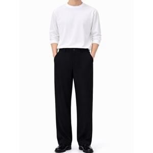 [바쏘옴므]26SS 남성 일자핏 와이드 슬랙스 정장팬츠ABKWSA1PK65
