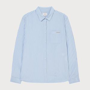 [커버낫]커버낫 우먼 오버핏 스트라이프 셔츠 블루 CO2601SH71BL