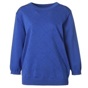 [마담포라]라운드 펀칭 포인트 7부 소매 니트MC1KT601A