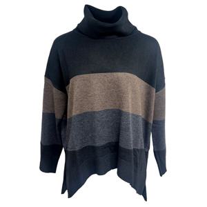 [데시데]캐시 블렌드 스트라이프 터들넥 니트탑 DPW118