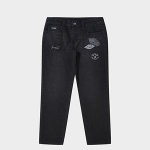 [지프]남여공용 블랙 스트레이트 데님 팬츠(블랙)JR1DPU111BK