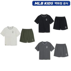 [MLB키즈]스트릿 베이직 우븐 빅로고 티셔츠세트 7AS1B0463