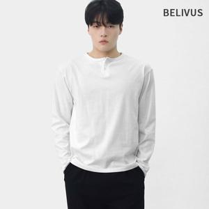 [빌리버스]빌리버스 남자 코튼 헨리넥 긴팔 티셔츠 BAZ010
