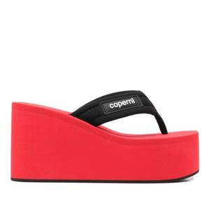 코페르니 로고 패치 네오프렌 웨지 샌들 COPSH09F6090BR BLKRED
