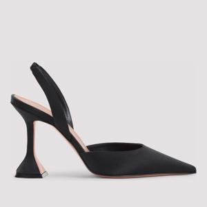 아미나무아디 홀리 95 새틴 플레어 힐 슬링백 16S365909HOL BLA