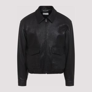 생로랑 플랩 패치 포켓 가죽 재킷 859948 YCNF2 1000