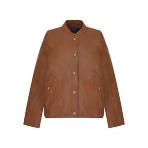 올리비아하슬러 노카라 리얼레더 자켓_OHFSLT101