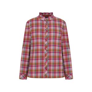 올리비아하슬러 체크 프릴 블라우스_OHFSBL102