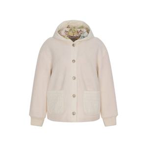 크로커다일레이디 플로럴 라이닝 후드 코트_CLFSCT102