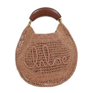 끌로에 로고 자수 라피아 토트백 CH25US902 P0824M