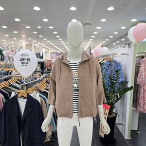 [벨라디터치]린넨 후드집업 자켓 V1F2JK23_GN