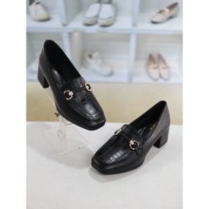 [코디엘루]모던 캐주얼 미들힐 여성 로퍼 5cm CDMD501278_GN