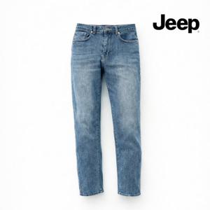 지프 Jeep [남녀공용] M2FM115 스트레이트핏 워싱 청바지 데님 팬츠