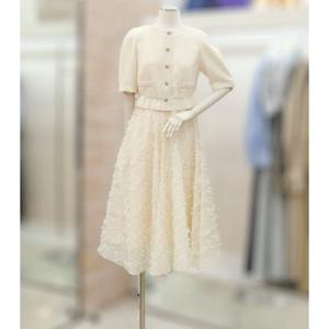 [JJ JIGOTT][JJ지고트]트위드 프린지 플레어 원피스 GP4A0OP311_