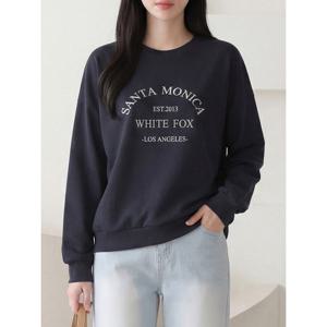 [올리비에스클로젯]산타모니카 자수 맨투맨 티셔츠_O2603TS065A