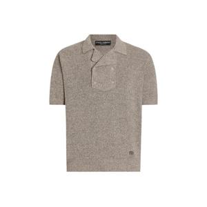 돌체앤가바나 코튼 앤 리넨 폴로 셔츠 GXZB1ZJGMDW