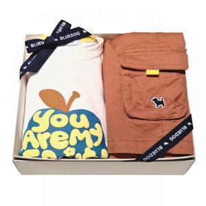 블루독베이비 10 26SS(CR)애플레터링에어리티셔츠이지핏쇼츠세트 (14631433202)