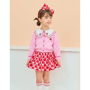 [프렌치캣(백)]RED 앵두 체크 SK(Q42DAS040C)