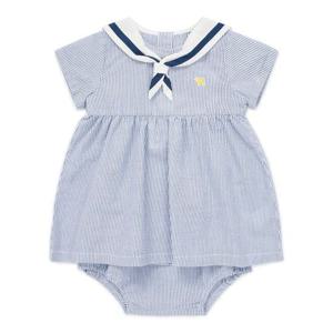 [블루독베이비]마린 반소매 원피스세트 (453K3-400-03)