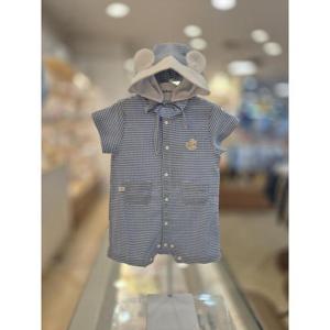 아가방 세이브존03 아가방 토비 체크 반팔 우주복(모자) AQ01S327506A