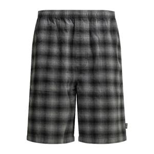 스투시 체커 엘라스틱 웨이스트밴드 쇼츠 112348 0001 BLACK