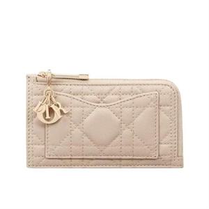 디올 Lady Cosmos 지퍼 카드 지갑 S0965ONMJ_M51U