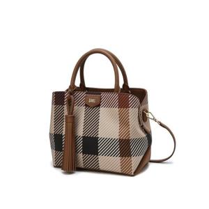 선물포장  (DCBA6E682W2) 브라운 빅하우스체크 토트백 M