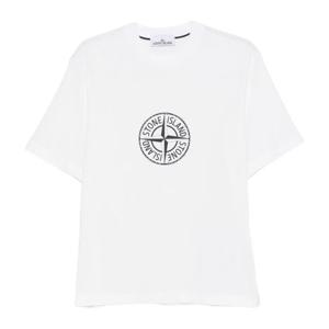 스톤아일랜드 컴파스 로고 크루넥 반팔 티셔츠 L1S152100001S03