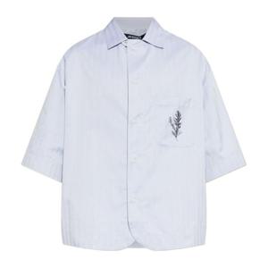 자크뮈스 보태니컬 자수 체스트 포켓 반팔 셔츠 SHM00610AW0077