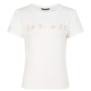 질스튜어트뉴욕   26SS  비즈장식 면혼방 반팔티셔츠 JSTS6B200WT