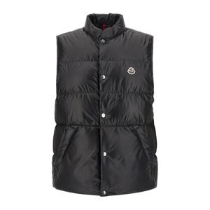 몽클레어 펠트 로고 패치 레스티고 퀼팅 베스트 L10911A0014359