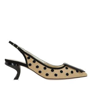 로저비비에 폴카 도트 플렉시글라스 힐 슬링백 RVW63844910NZ9