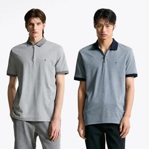 [공식][타미힐피거] 옥스포드 지퍼 폴로셔츠 2종 택1 (T12F1TKT180MT1)