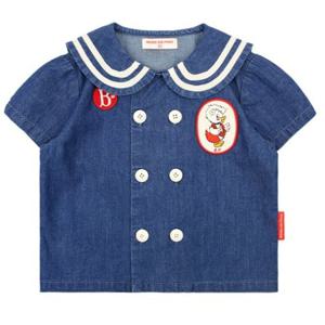 [베베드피노]할리 베이비 세일러 카라 데님 블라우스 BP52SH139DE