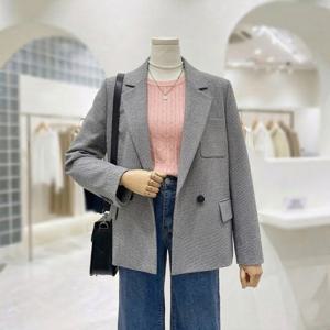 [숲]베이직 테일러드카라 숏 자켓  SC3JK371