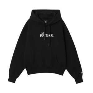 캉골 우먼스 플라워 레터링 오버핏 후디 5166 A3 KRFWHY51660 BK IV