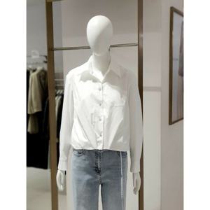 [에꼴드파리]MARIO(미센스) 밑단 변형 크롭 블라우스 107MB59BLM107Z