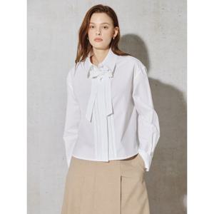 [아이잗컬렉션(피)]메종 플리츠 핀턱 타이 블라우스 CS5A0BL511